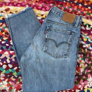 Levi’s White Oak Cone Denim Selvedge Distressed Blue Jeans